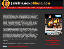 Tablet Screenshot of jeffdiamondmusic.com
